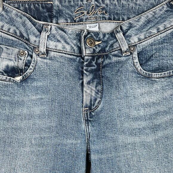 Silver Jeans 🔥 Y2K 🔥 perfectly worn in 🔥  bootcut 🔥 size 27/31 - Picture 2 of 8